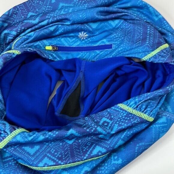 Athleta Sprint Skort Skirt Womens Small Blue Athletic Golf Tennis Pull on Print - Picture 8 of 11